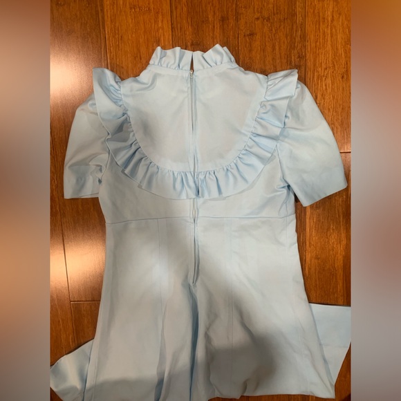 Vintage homemade baby blue kids dress - Picture 4 of 4